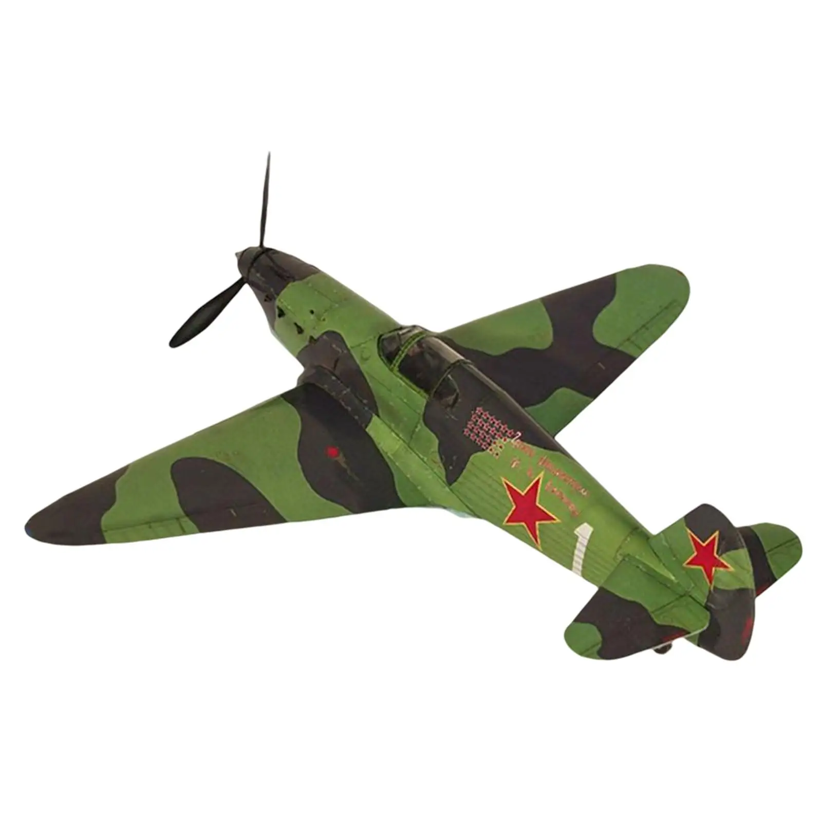 1:35 Scale Soviet Yak 1 Fighter Aircraft Paper Model for Home Teens Souvenir