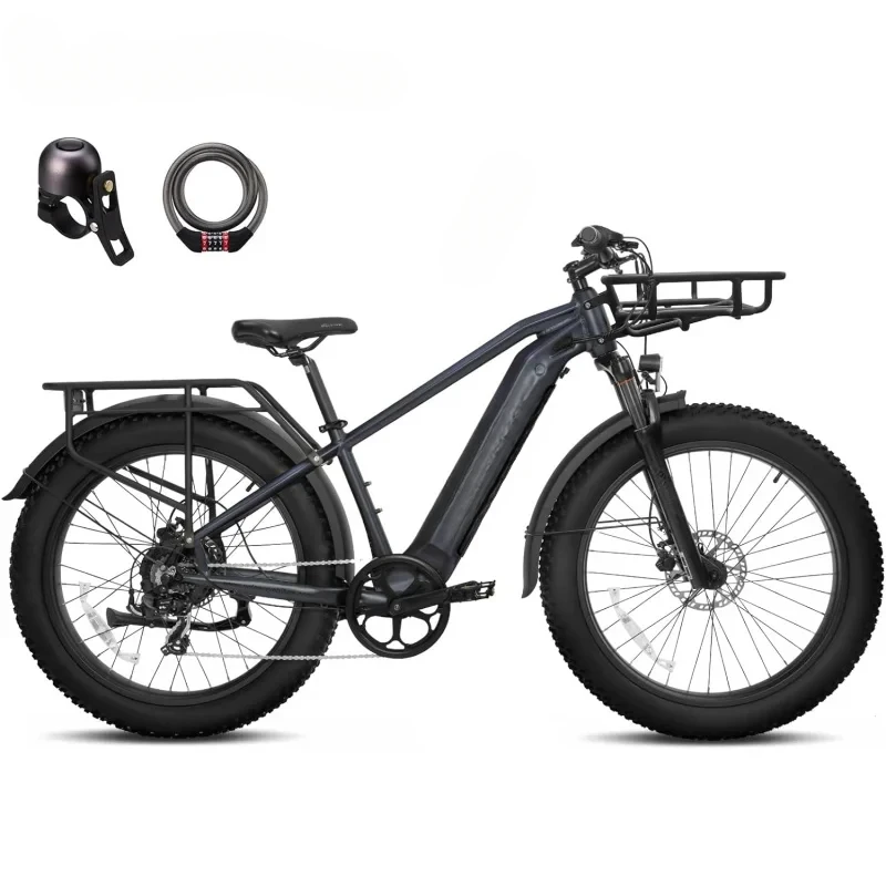 AQVELOWAVE Electric for Adults 750W BAFANG Motor 28MPH Mountain Ebike 48V 15Ah Removable LG Cells Battery E Bike Shimano 7-Speed