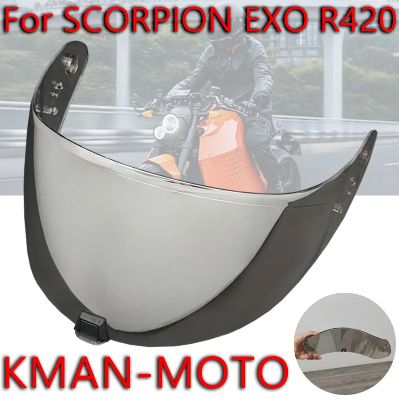 

R420 Visors for Scorpion EXO R420 Lentes Para Casco De Moto UV Protection Visiere Casque Moto Motorcycle helmet accessories