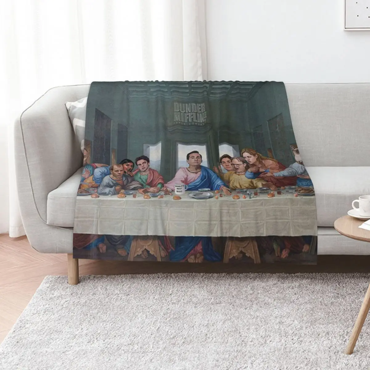 The Last Supper Office Edition Throw Blanket Large Decorative Beds Sofa Quilt Luxury St Softest Sofas Blankets