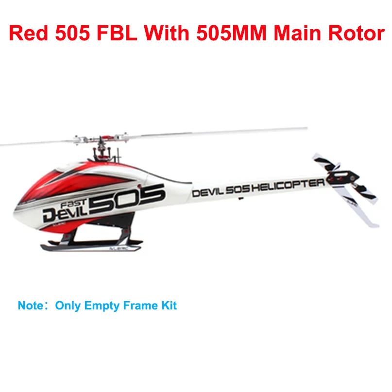 ALZRC-RC Devil 505 FAST R42 FBL KIT RC helicóptero 420MM cuchillas principales de fibra de carbono equipado sistema de Rotor FBL CNC Servo de Metal completo