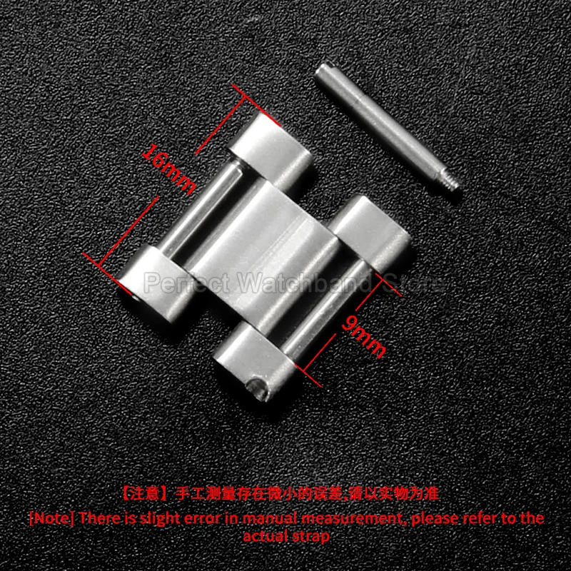 Dual Convex Clasp End Link Watchband Spare for Rolex Submariner Yacht Master Cosmograph Daytona Electroplating Firmly Lock Color
