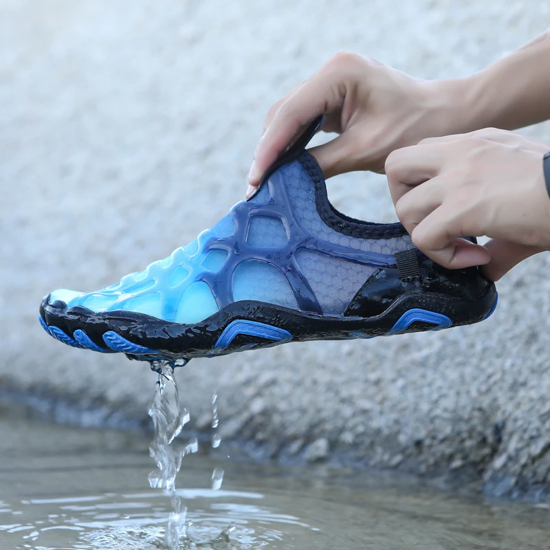 Unisex Quick-drying Beach Water Shoes Summer Men Women Seaside Barefoot Swimming Surfing Shoes Non-slip Upstream Wading Sneakers