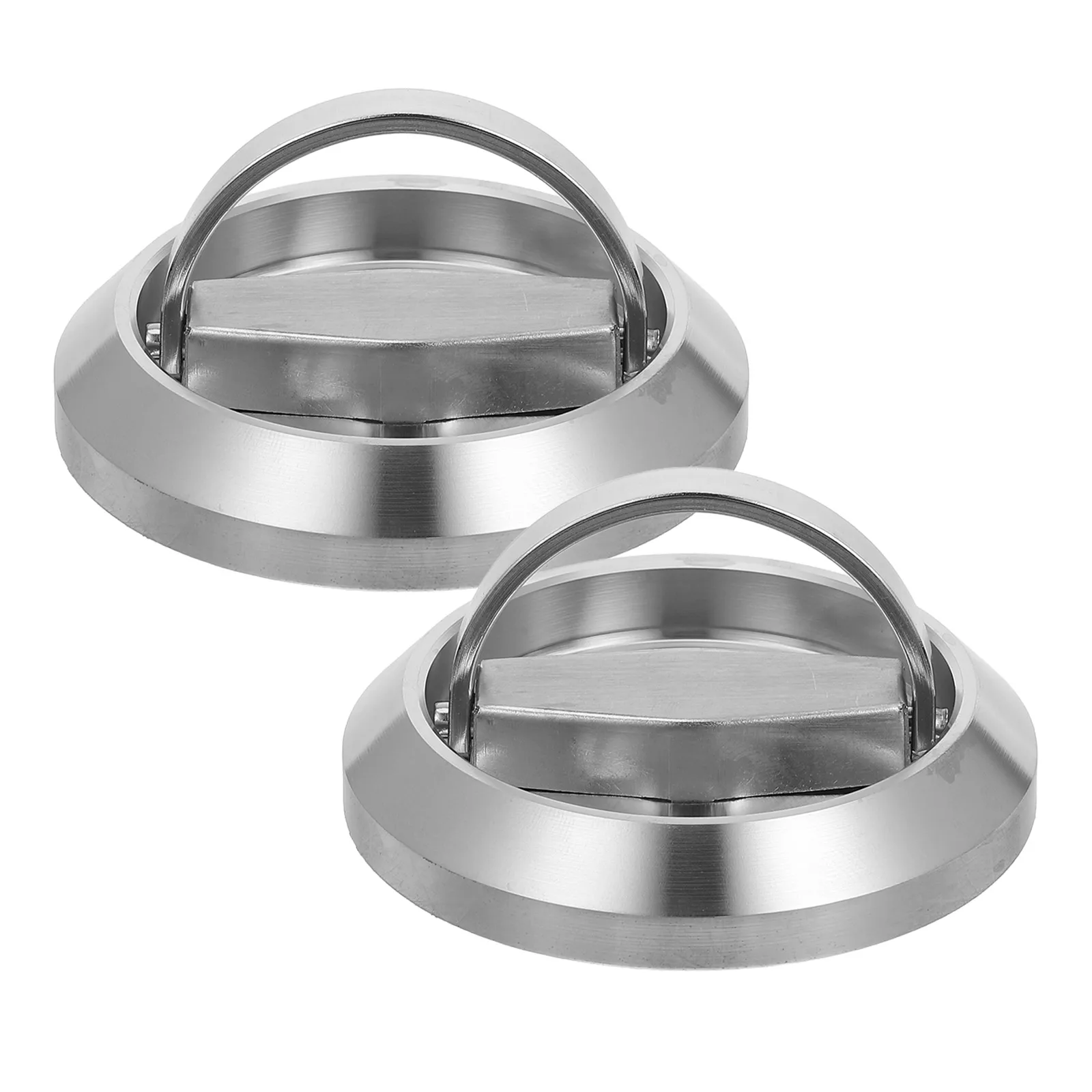 

1 Set Stainless Steel Round Pull Ring Handle For Cabinet Door Bathroom Toilet Box Folding Durable Rust Resistant Modern Design