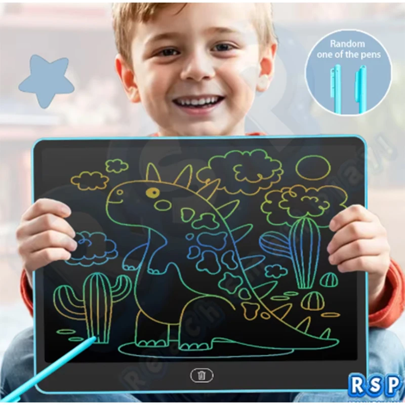 Tablette de dessin LCD de 16 pouces, planche à dessin, tableau de comptage pour gribouillage en couleur, jouets éducatifs pour enfants de 3 à 12 ans, cadeaux