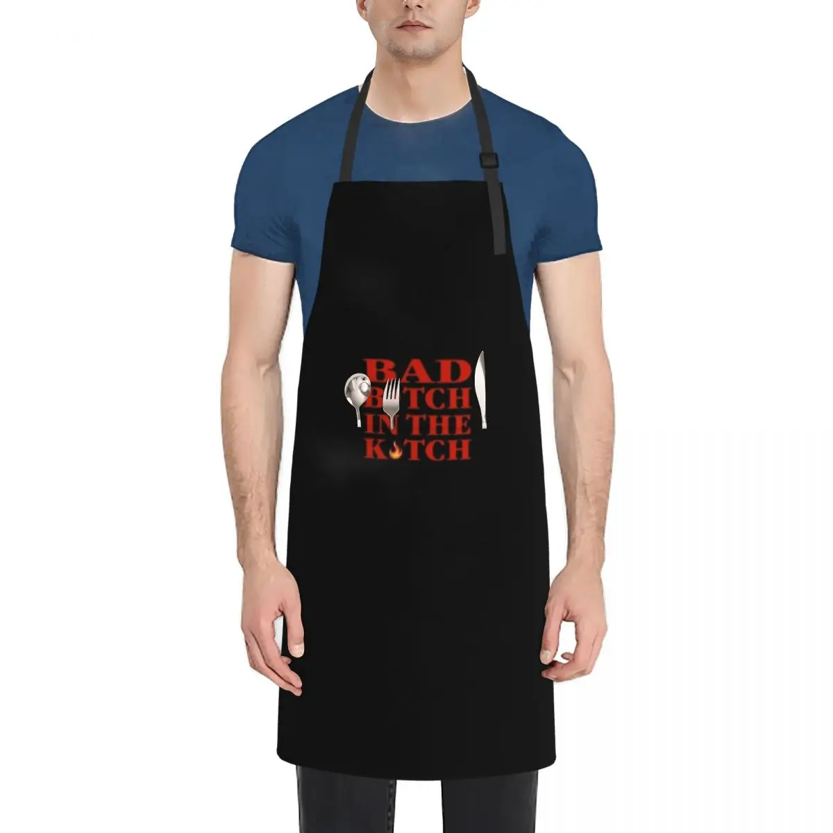 

Bad B_tch In The Kitch Apron Waterproof Kitchen Accessories 2022 Chef Uniform Woman Apron