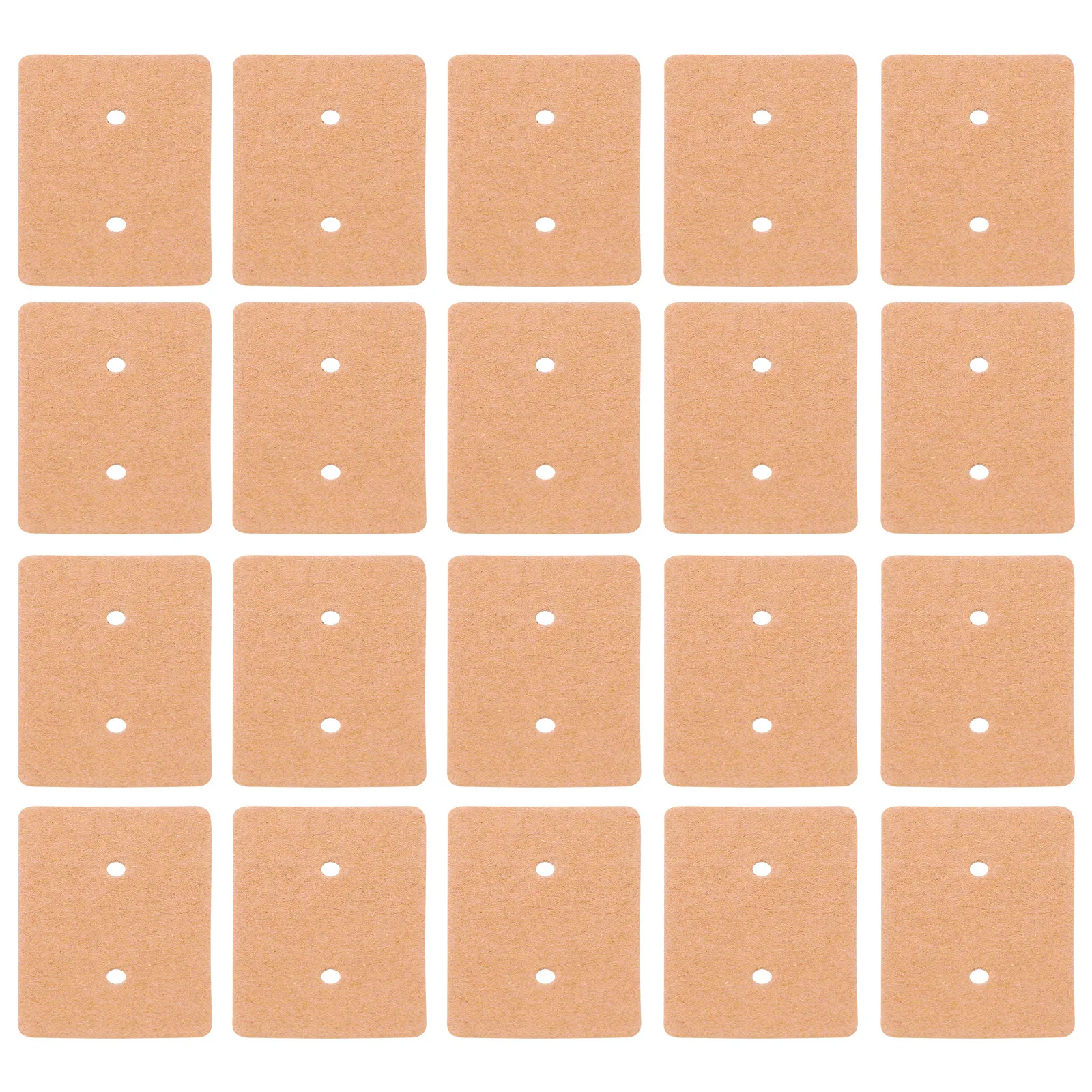 

200Pcs Earring Display Cards Kraft Paper Blank Design Jewelry Tags Ear Stud Holder Cards Storage Packaging Supplies for Small