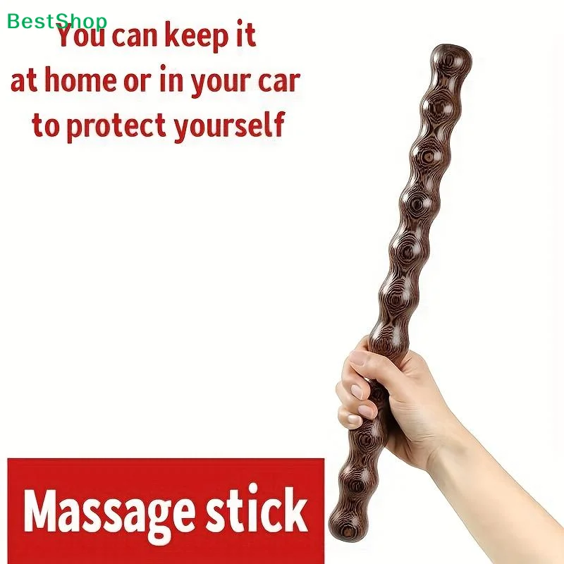 ✂41cm Multi-Functional Chicken Wing Wood Massage Stick Body Shaping Wood Wooden Massage Roller Relaxation Muscle Massage Tool