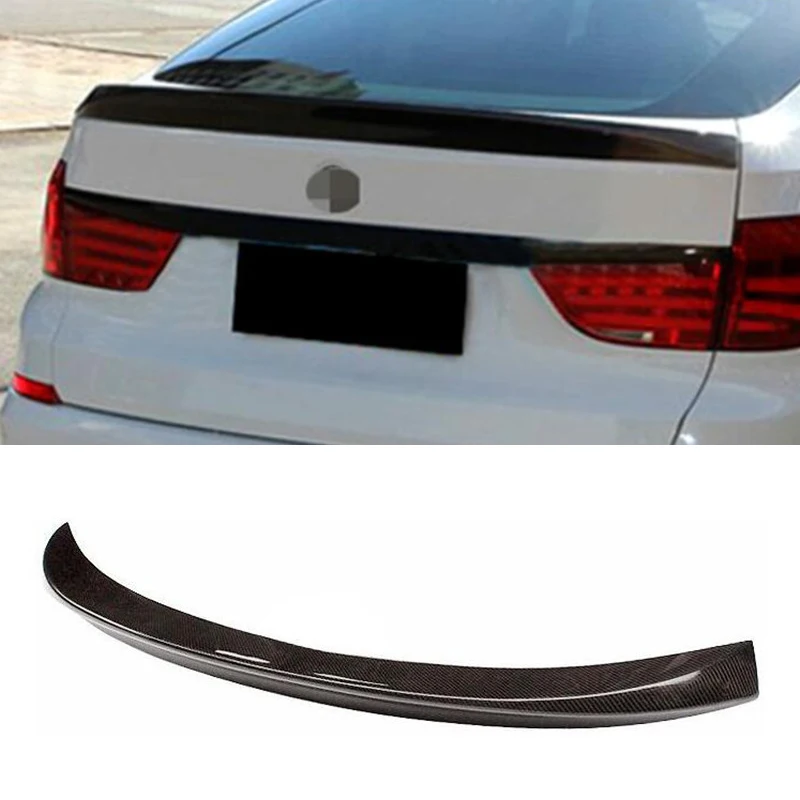 For F07 Real Carbon Fiber Spoiler Accessories BMW 5 Series GT Car Trunk Rear Lip Tail Wing Refit Body Kit AC Style 2009-2013