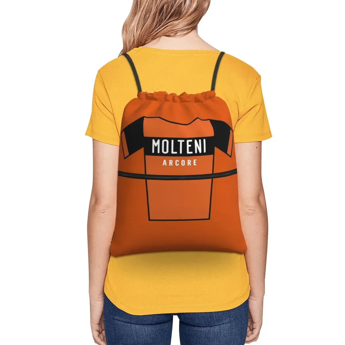 Retro Truien Collectie-Molteni Rugzakken Trekkoord Tas Met Trekkoord Bundel Zak Opbergzakken Voor Reissport Man Vrouw