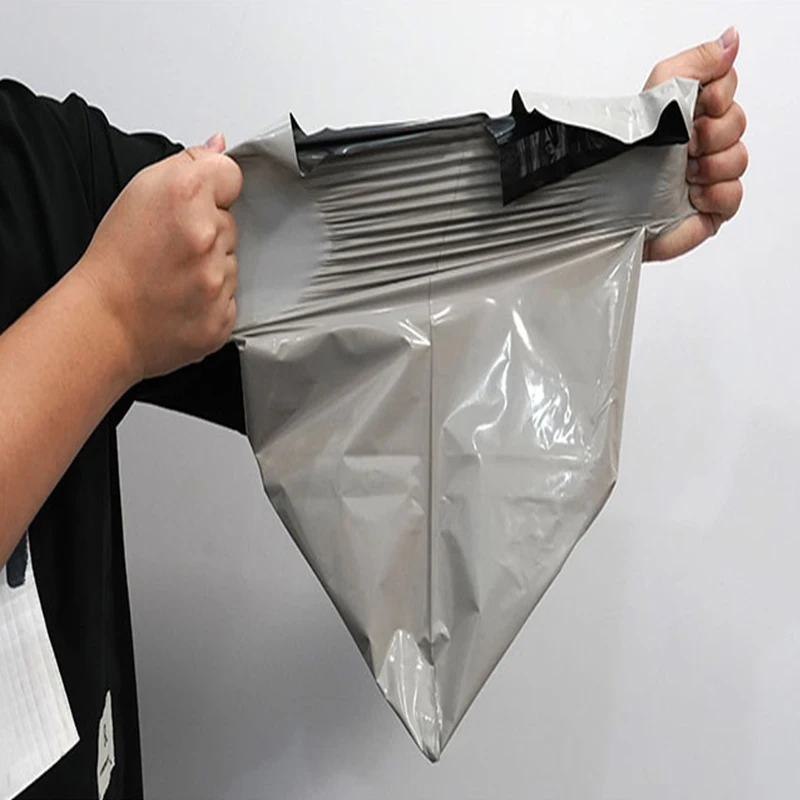 Picture 4: 50Pcs/Package Grey Envelope Storage Bag PE Plastic Courier Shipping Bag Waterproof Self Adhesive Seal Pouch Mailing Bags
