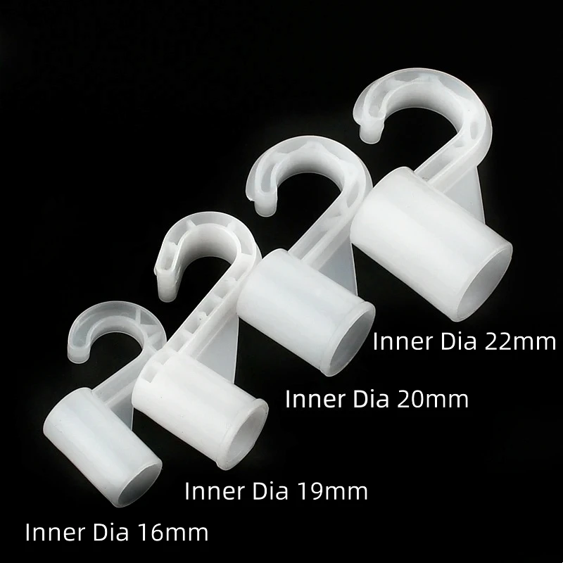 2~15PCS ID 12~25mm Plastic Hook For Suit Locker Shelf Wardrobe Hook Fitting DIY Party Supplies Children Tent Game Room Connector