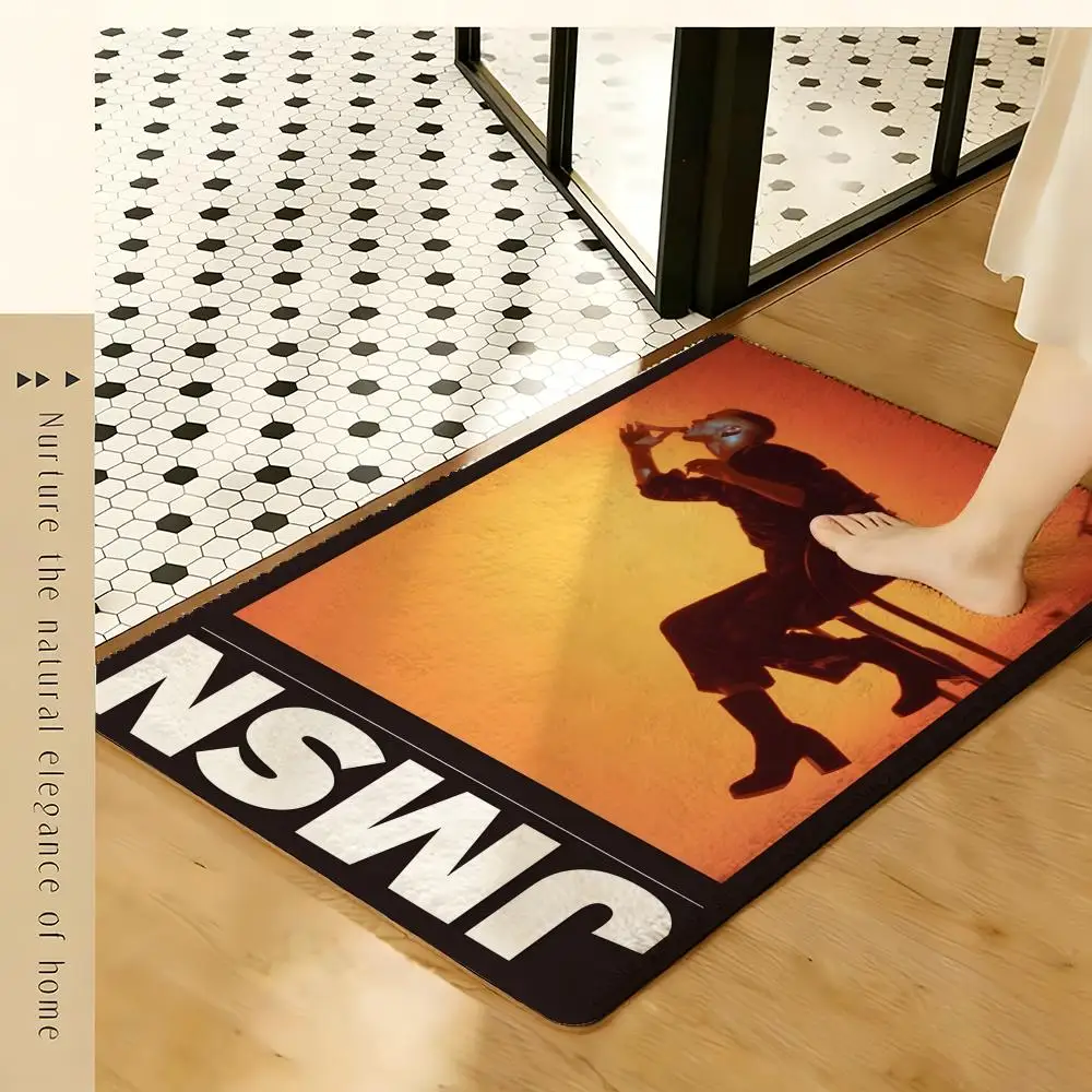 Alternative R&B JMSN Floor Mat Soft Flannel Rug Non-Slip Absorbent Mat for Bathroom Bedroom Home Decor