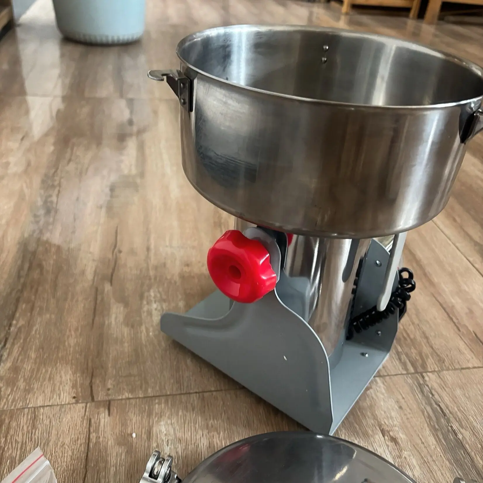 Molinillo de té de alta velocidad tipo oscilante de cubierta abierta rápida, 800G gramos, para té, pimienta caliente, máquina trituradora de Chile