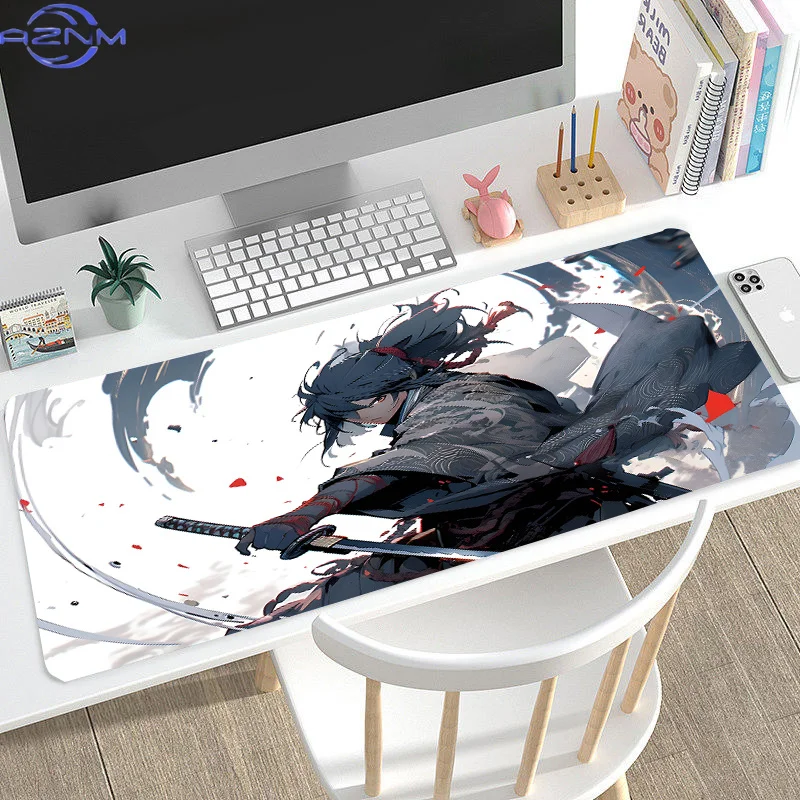 Cool boy gamer mousepad anime large gamer keyboard pad high-grade anti-slip rubber durable locking edge extended large Desk mat
