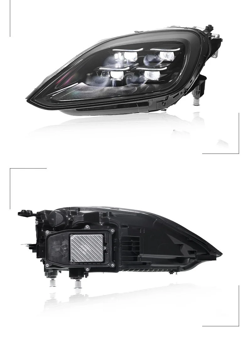 

for 24-25 Porsche Cayenne Modified Headlight Assembly matrix Lens Daytime Running Lights Flow Turning