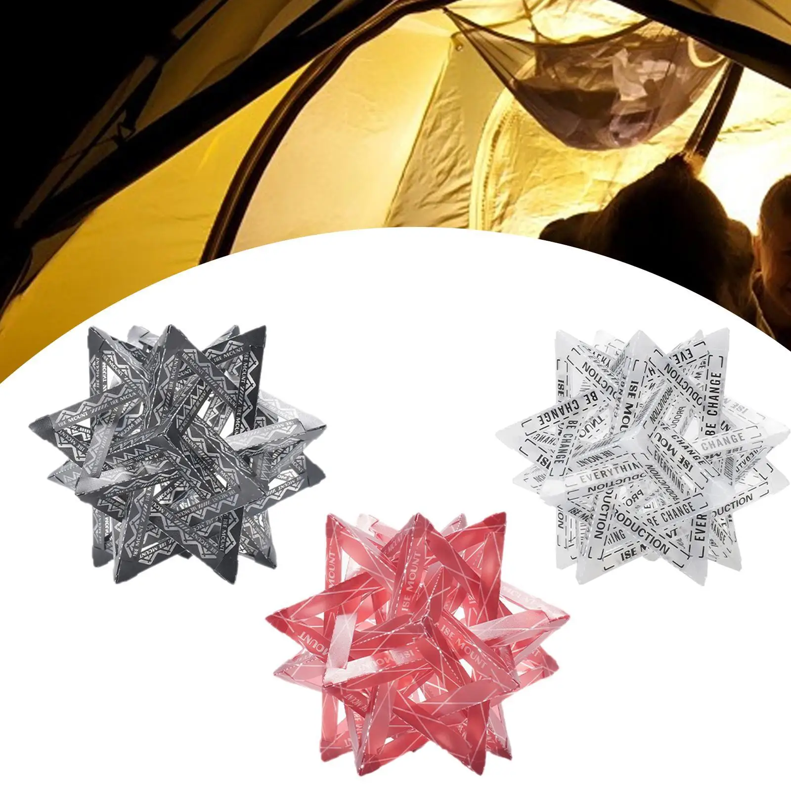 

Абажур для кемпинговой лампы, водостойкий, нерегулярный, принадлежности для кемпинга, украшение абажура для барбекю, альпинизма, гостиной, общежития, рыбалки