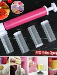 DIY Cake Spray Gun Manual Cake Coloring Duster Airbrush Pump