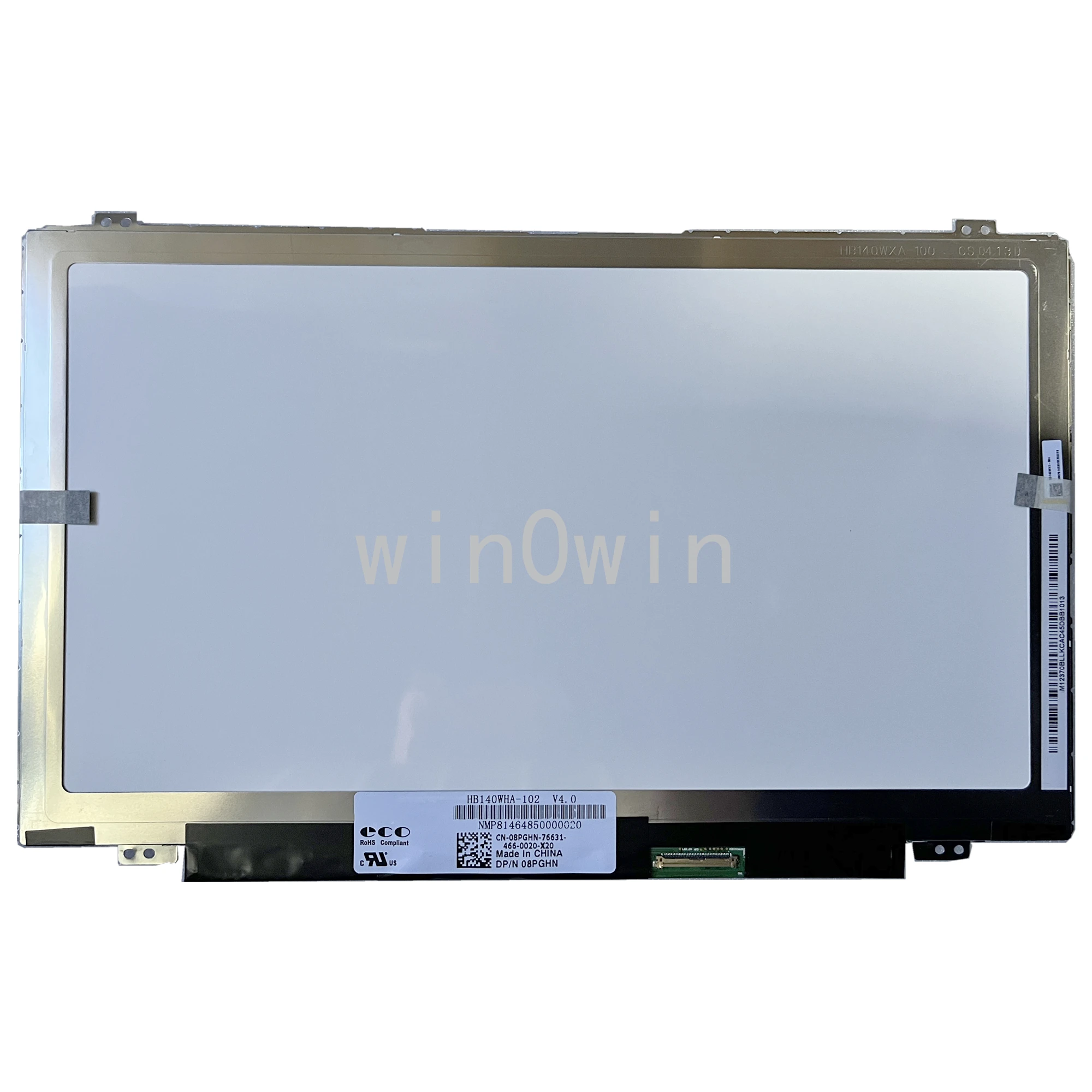 

HB140WHA-102 V4.0 1366×768 200nits WLED eDP 40pins Laptop computer LCD screen 14.0inch