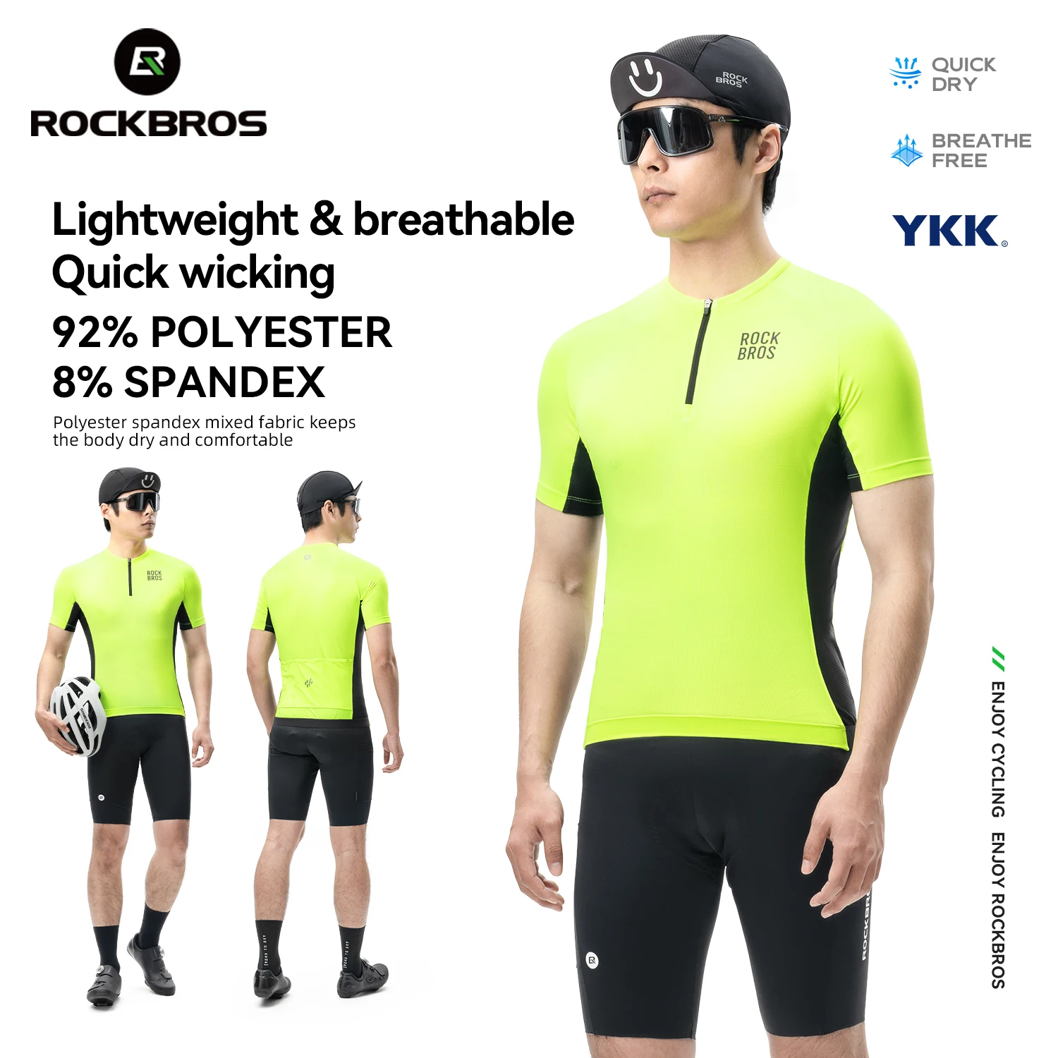 

Мужские летние велосипедные футболки ROCKBROS с коротким рукавом, дышащие, быстросохнущие, для MTB, шоссейного велоспорта, бега, велосипедные футболки, мужские короткие базовые топы