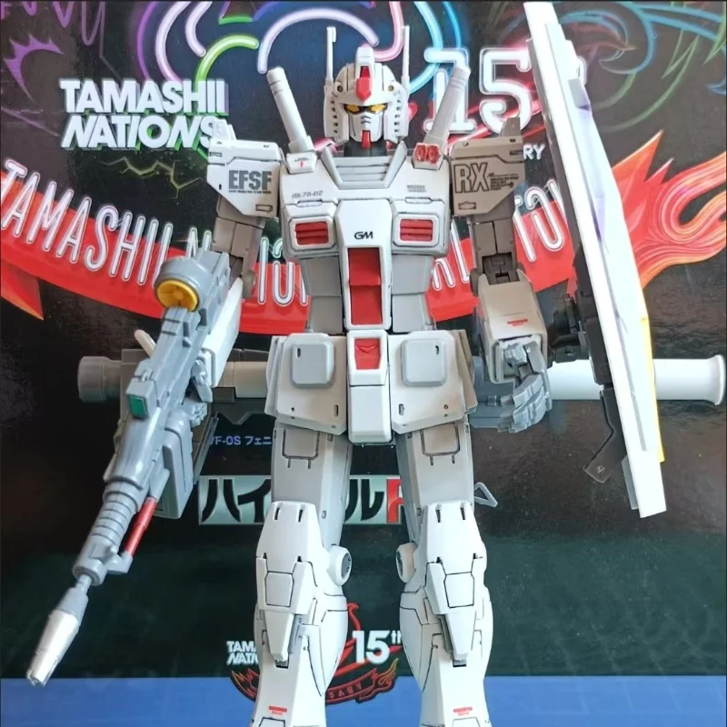 Hg 1/144 Gto Rx-78-2 Modele do Składania Wyjście z Fabryki Kolorowy Model Robota Ruchome Stawy Figurka Akcji Zabawka Prezent Kolekcja
