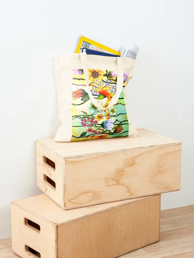 Celestial Blossoms - a flower bouquet Tote Bag custom bags great bag Beach bag Big