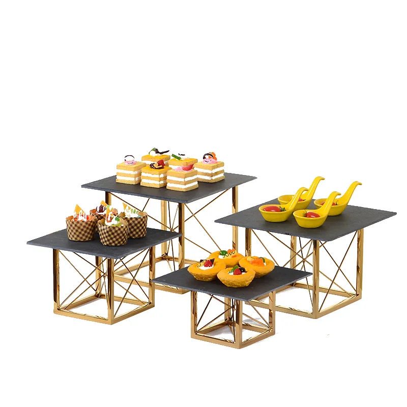 4-6PCS Arrival Dessert Table Decoration Metal Stand For Bread Food Drinks Buffet Banquet Wedding Birthday Party Cupcake Holder