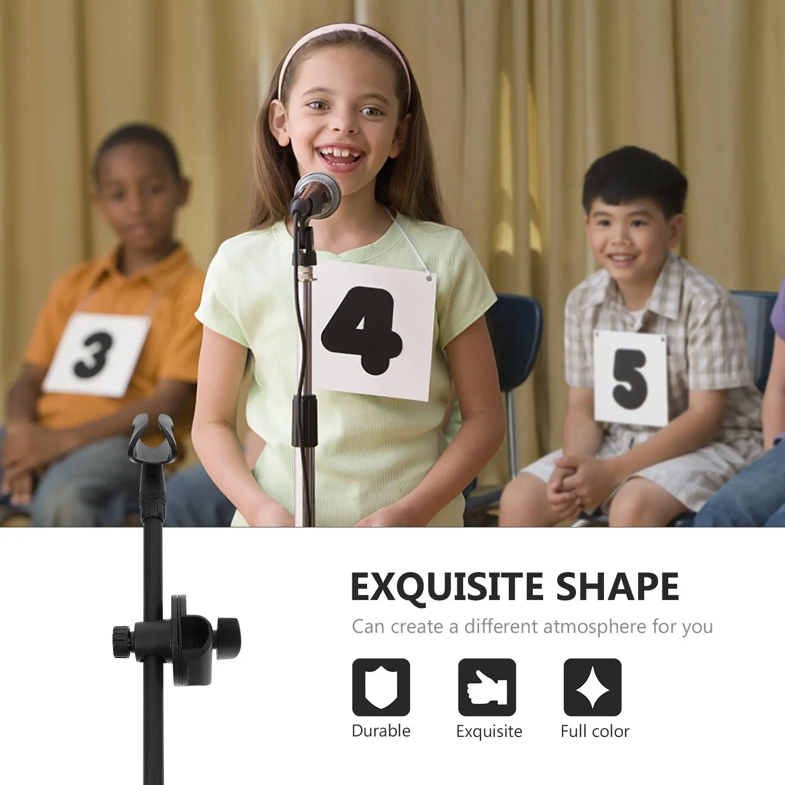 Metal Mic Arm Bracket Clamp Adjustable Height Microphone Stand Boom Arm Recording Accessories Durability