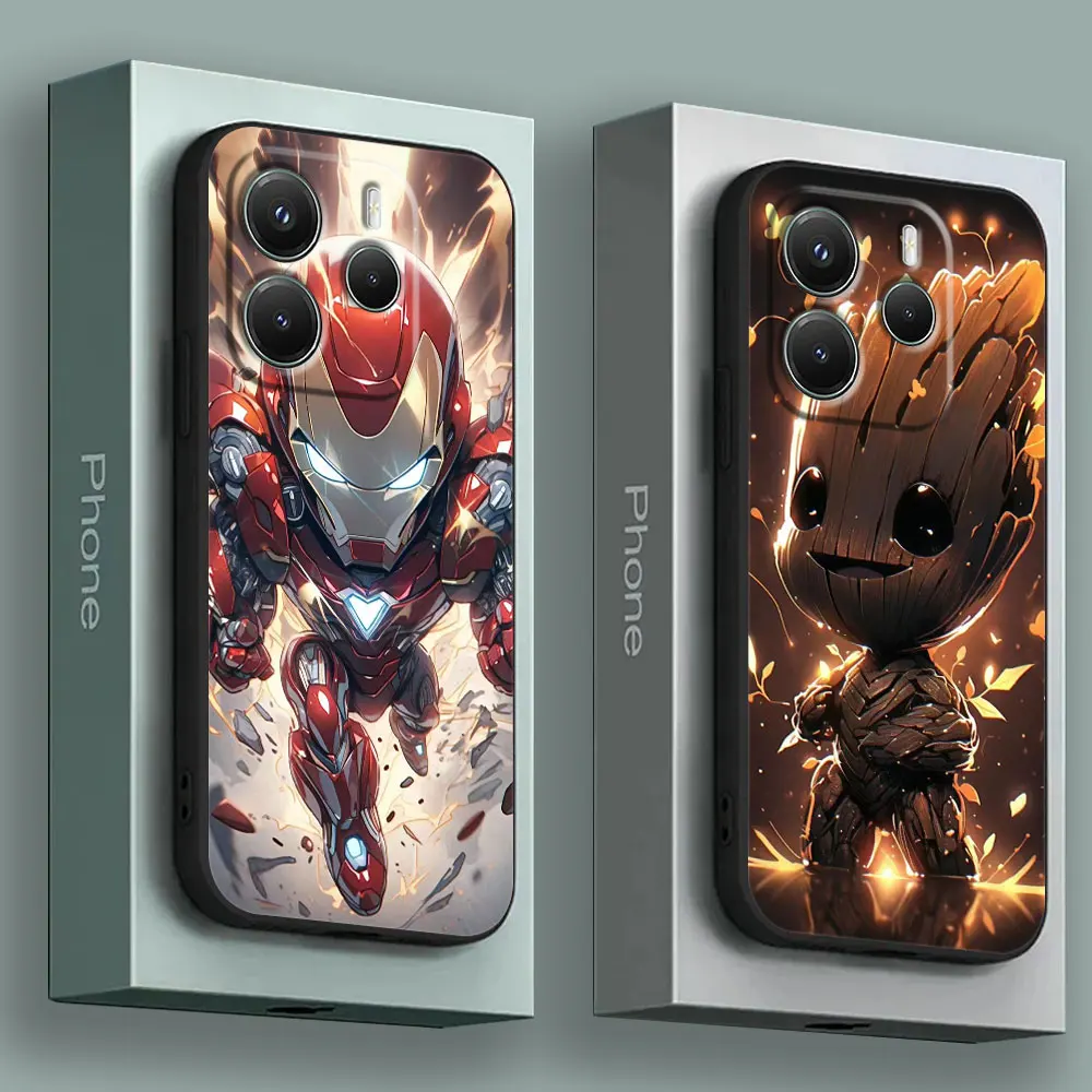 

Cartoon Baby Marvel Phone Case For Redmi 15C 14C 13C 12C Back Cover For Redmi Note 15 14 13 12 Pro Plus 11 10 8 Pro Silicon Case