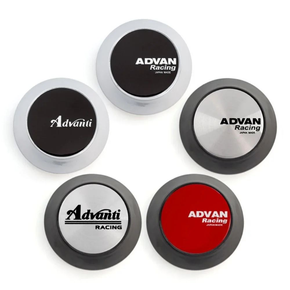 

4pcs3D 68mm (45mm Stickers) Advan Racing Advanti Japan Emblem Logo Car Wheel Center Caps Rim Hub Covers Styling Auto Accessories