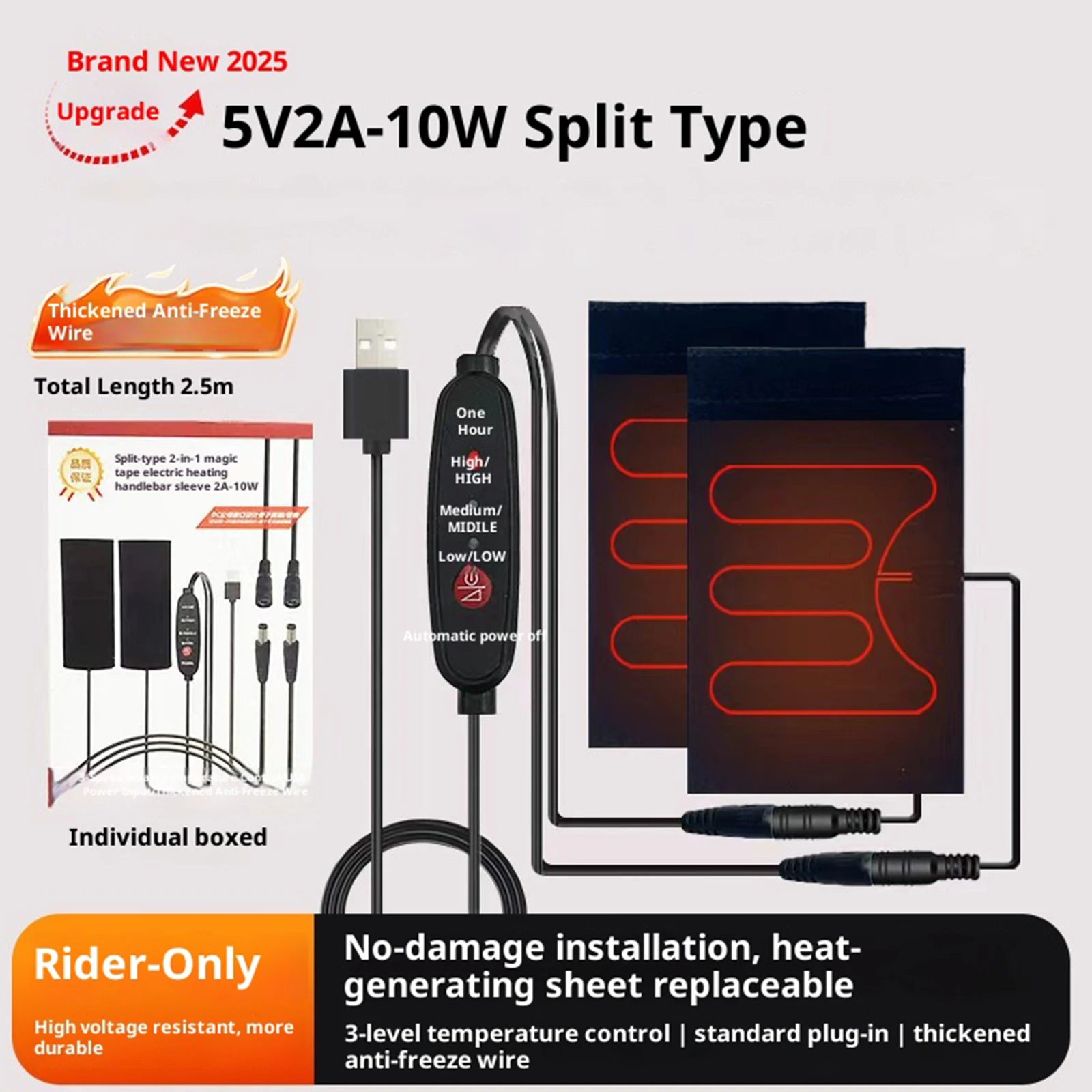 5V Handlebar Heater Anti-Slip  - огляд і ціна Cycling Heat Gear