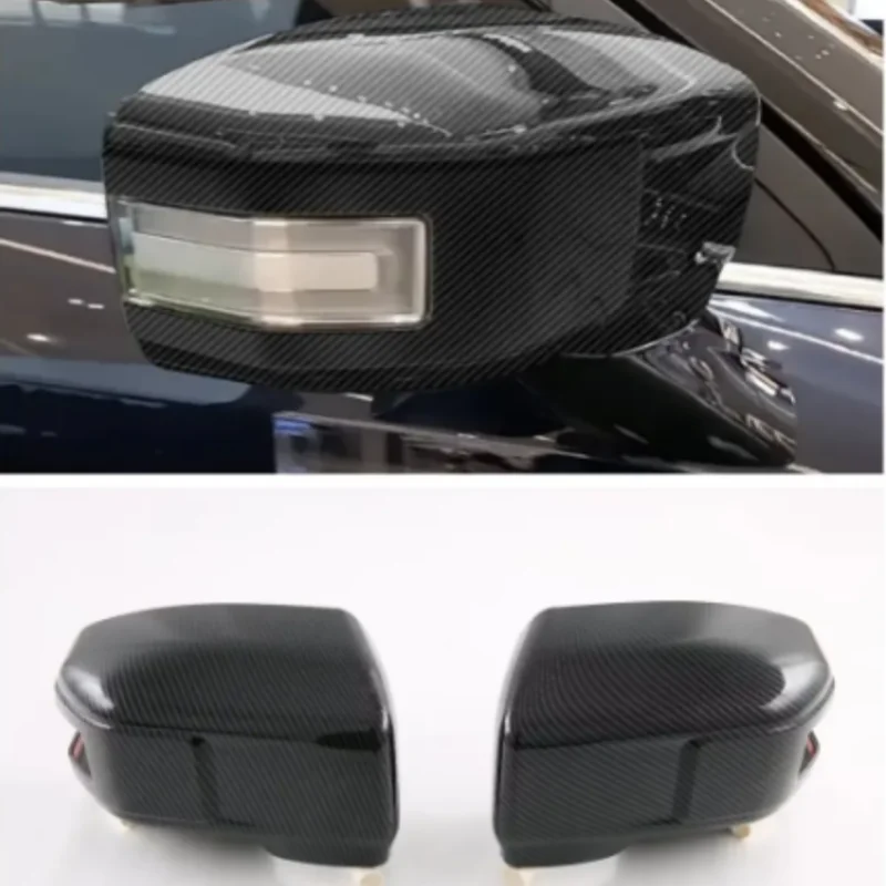 For Ssangyong Torres 2022 2023 ABS Carbon Fiber Styling Door Mirror Overlay Styling Rearview Mirror Cover Trim Car Accessories
