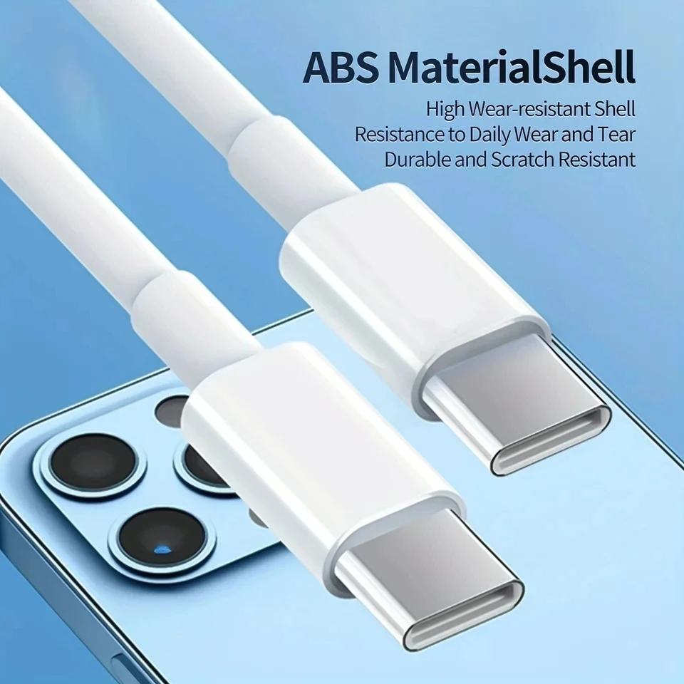 100W PD USB-C to USB C Fast Charger Cable For Samsung Xiaomi Huawei Oneplus Quick Charge For iPhone 16 Pro Max 15 Plus Data Line