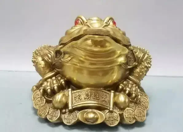 

Pure copper, gold toad, gossip, gold cicada, three legged toad, daily progress, gold, office, store decoration