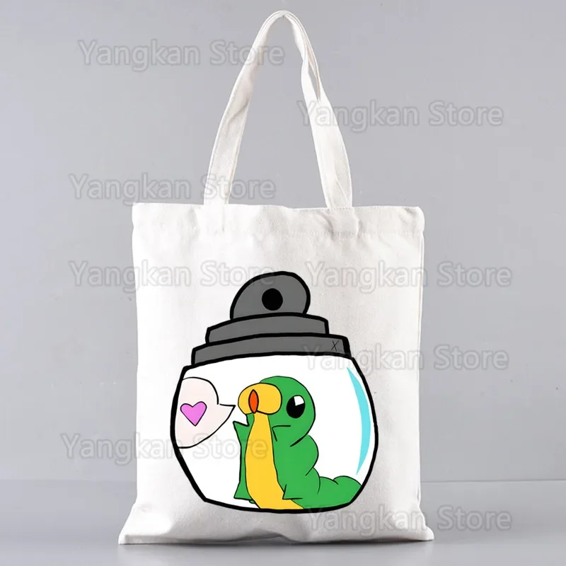 

Hollow Knight Ghost Knight Capacity College Handbag Women Bag Shopping Bag Game Skull Shoulder Canvas Bags Large