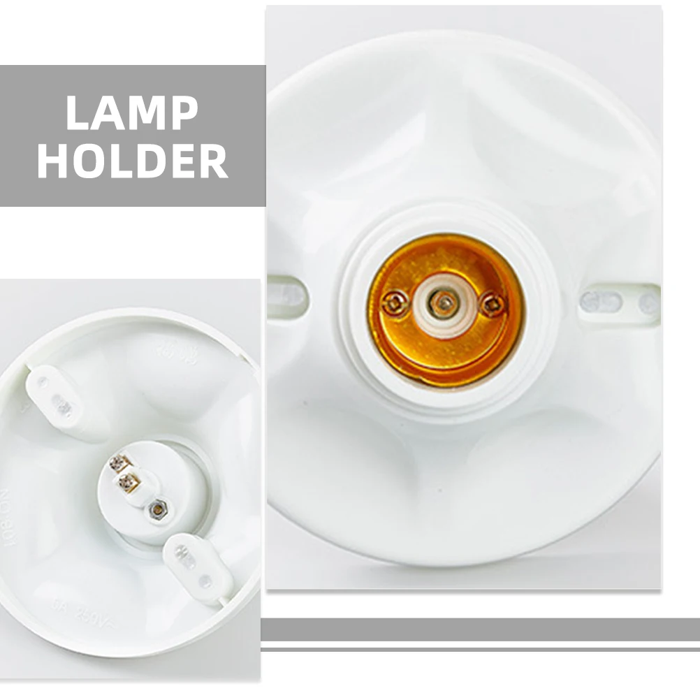 

4 шт. E27 светодиодный держатель лампы, цоколь для поверхностного монтажа, детали потолочного светильника, подвесной светильник, основание лампы для наружного освещения