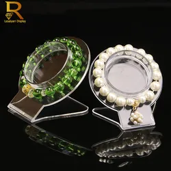 Wholesale 10Pcs Clear Acrylic Bracelet Display Stand Jewelry Display Case Bangle Organizer Jewellery Stands