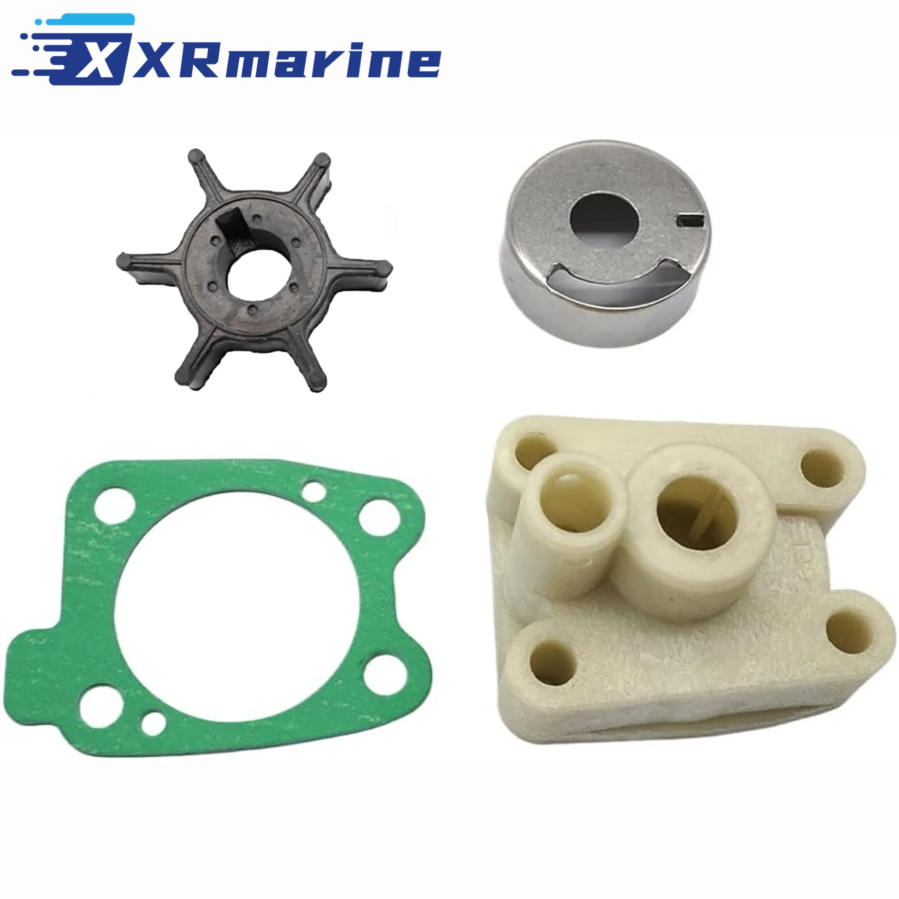 6EE-G4315-00 Water Pump Impeller Kit Fits Yamaha 4 Str Outboard 4 HP 5HP 6 HP F4B/M F5A F6C/M Engines 6E0-44352-00 6EE-G4311-00