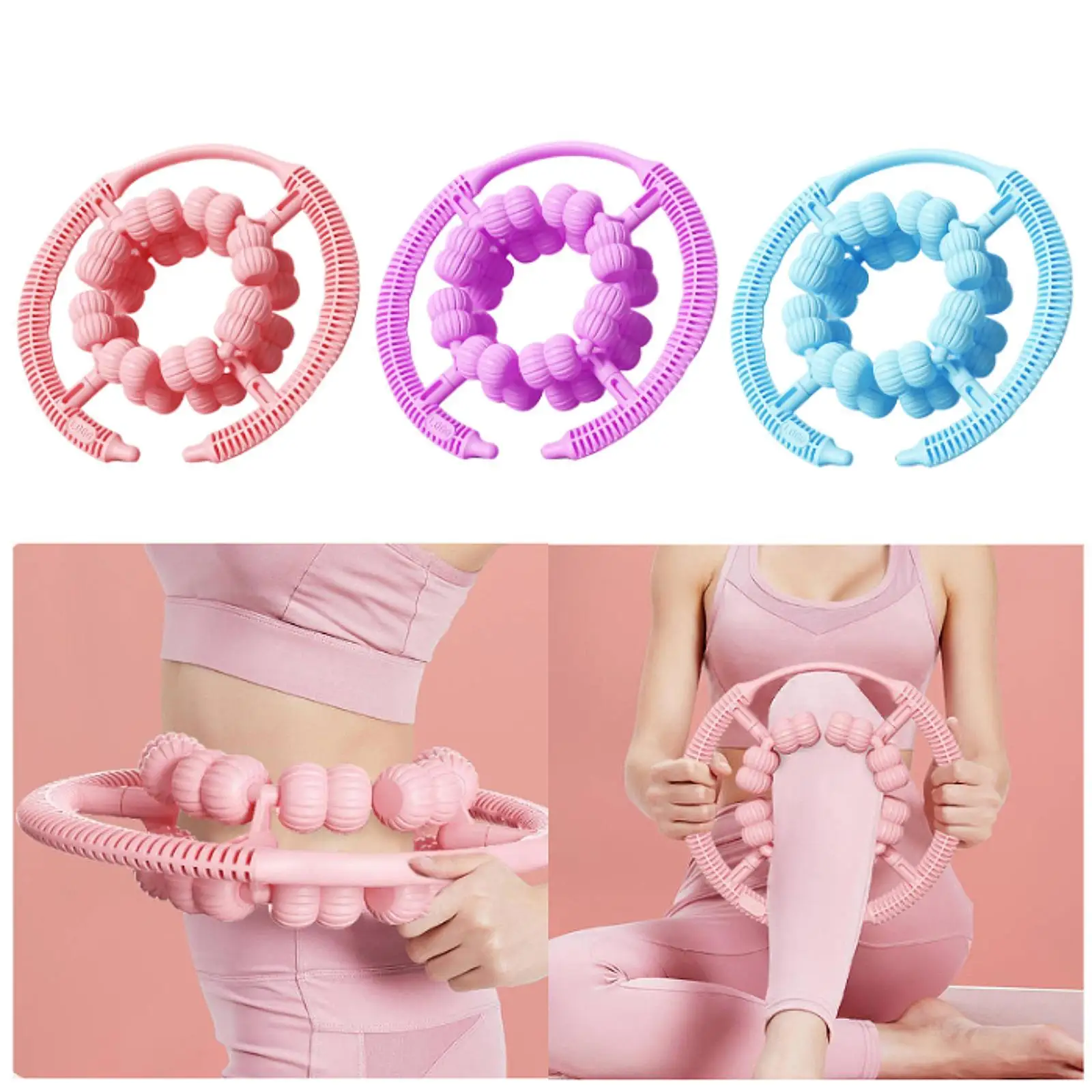 

Массажный ролик, 32 колеса, 360 градусов, легко носить с собой, противоскользящий ролик для расслабления мышц для талии, занятий спортом в помещении, фитнесом, ног