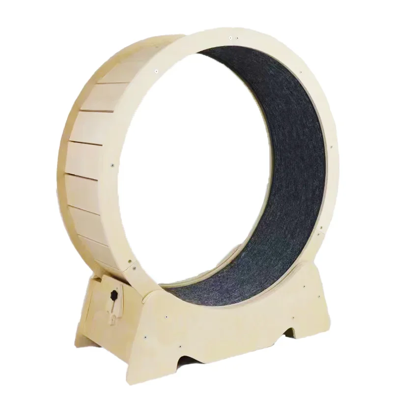 고양이 러닝 휠 운동 트레드밀, 자작 나무 프레임, 오크 또는 섬유판