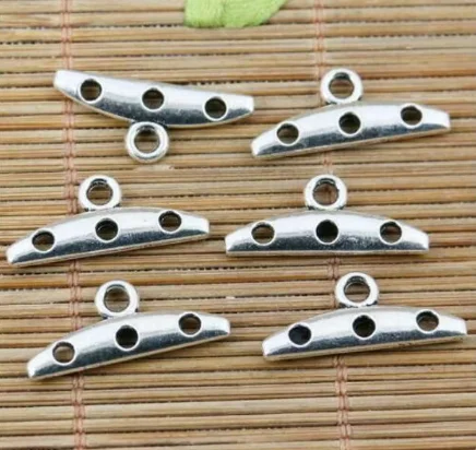 

20pcs 23*9.6mm hole 2.5mm Alloy matel tibetan silver simple 1-3holes connectors HWEF2280