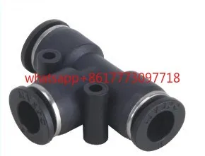 10Pcs inch connector, tee quick connector, imported inch quick plug high quality connector T type 1/8 1/4 3/8
