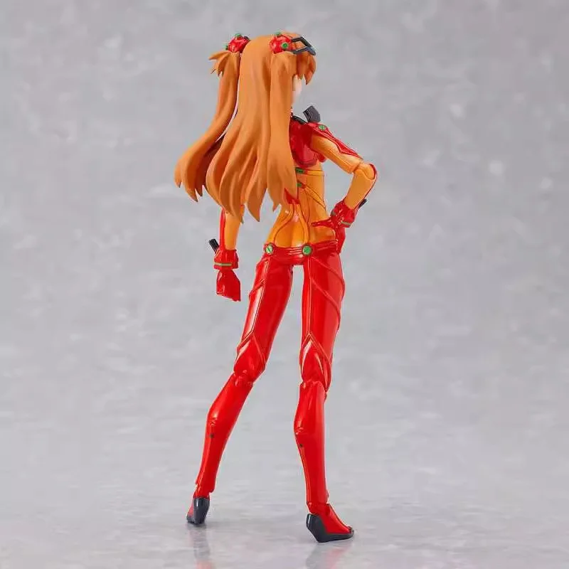 Anime New Century Evangelion Asuka Transfiguration Battle Suit Surrounding Characters Standing Models Handmade Decorations Toys