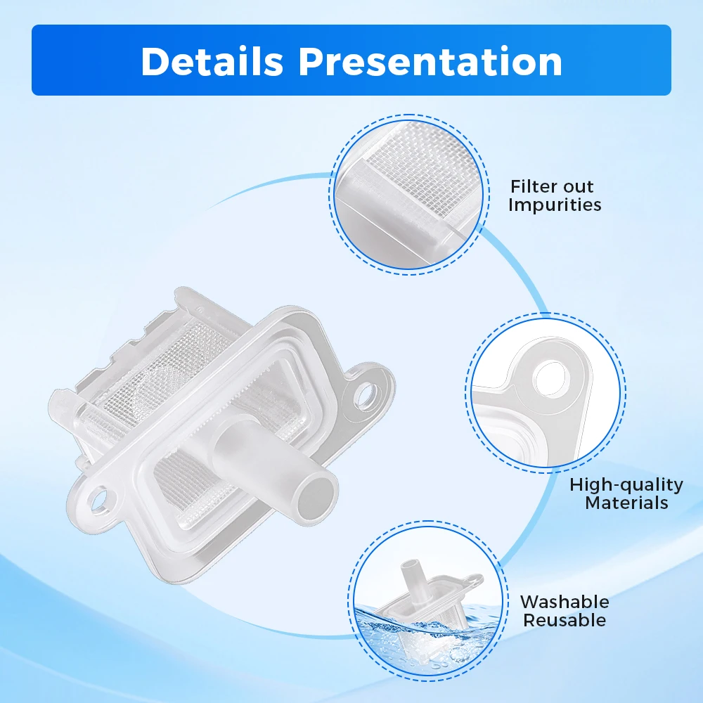 For Xiaomi Mijia M40S OV31CN Robot Vacuum Cleaner Water Tank Inlet Filter Plug Spare Parts Replacement
