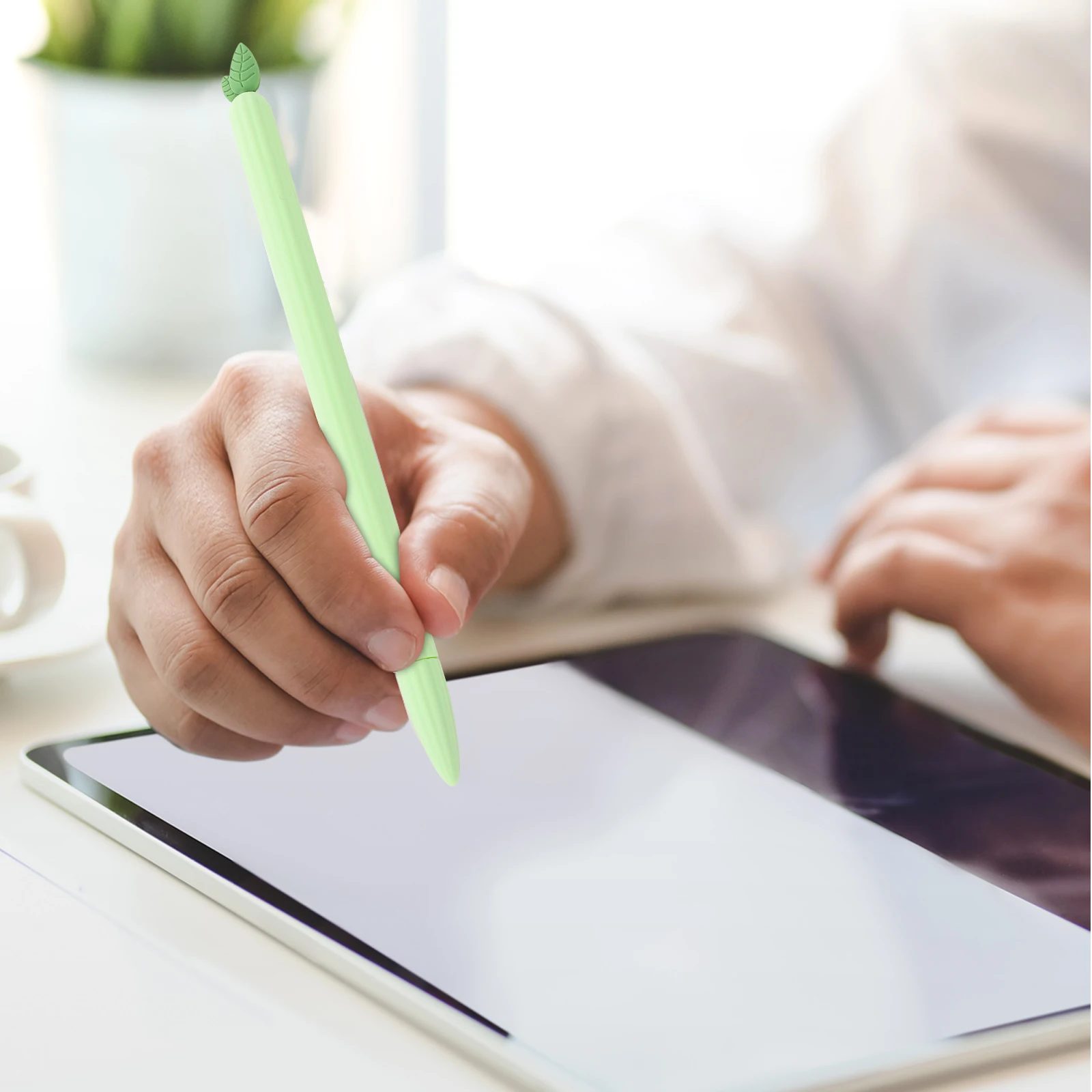 

1set 1Set Silicone Stylus Pen Sleeve Pencil 2 Protective Cover Compatible Pencil Sleeve Pen Body Around Protection