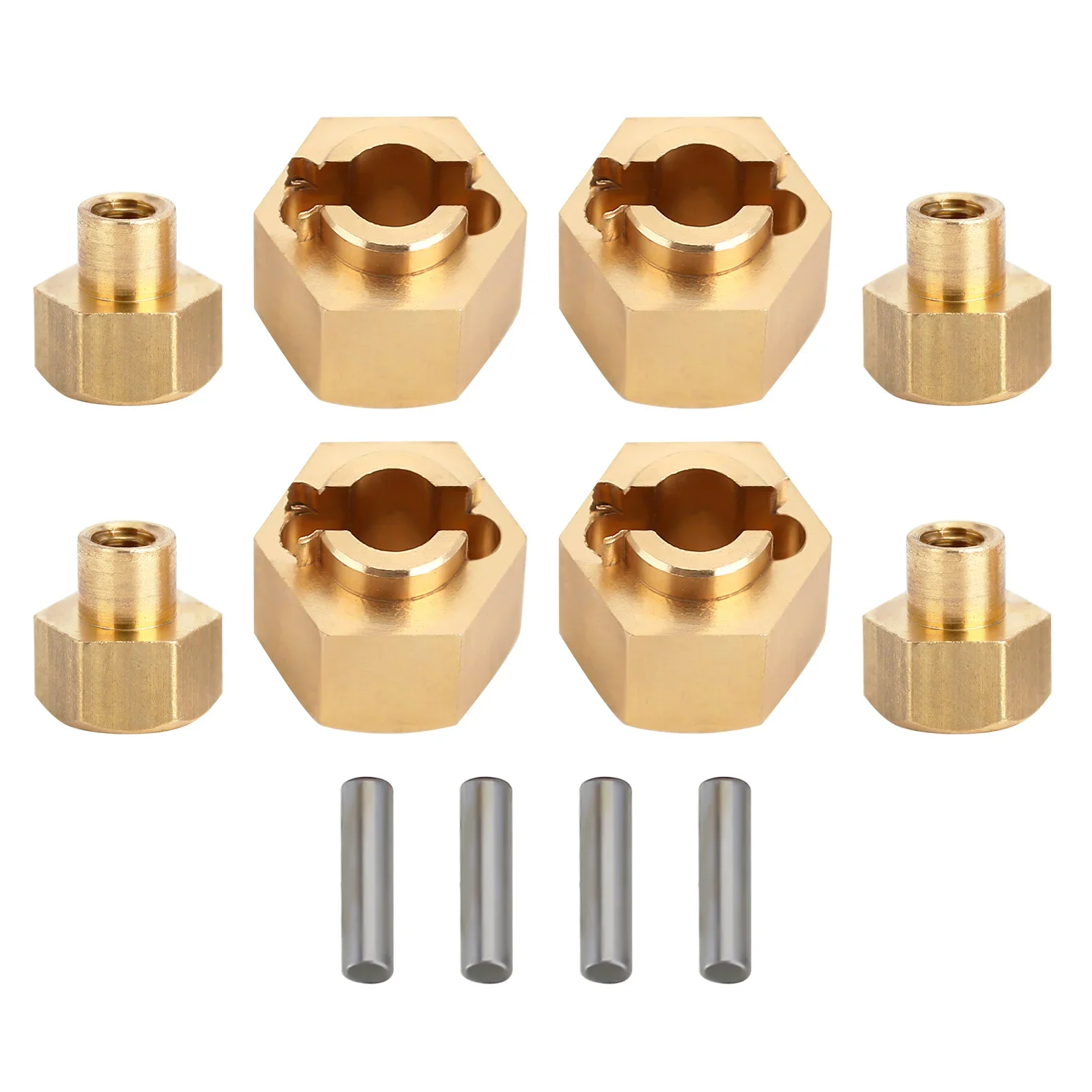 INJORA Brass 7MM Wheel Hex Adapter for 1/24 RC Crawler SCX24 AXI90081 AXI00002 AXI00001 AXI00004 Gladiator AX24