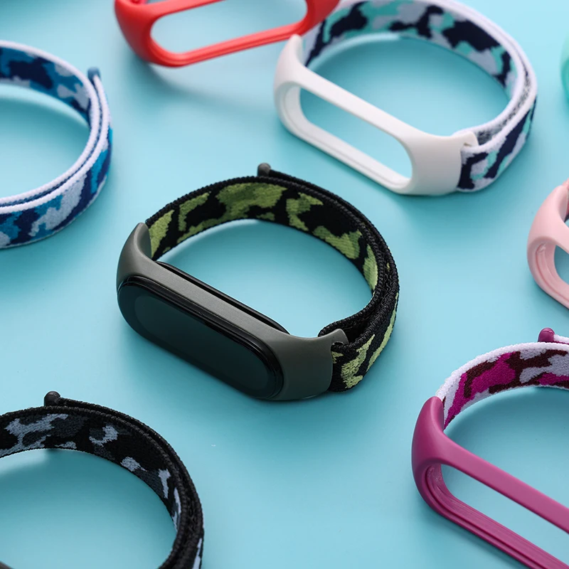 Nylon Strap for Mi band 7 6 Bracelet loop Sport mi watch Wrist Correa Wristband Correa Pulseira for xiaomi Mi band 7 4 3 5 6