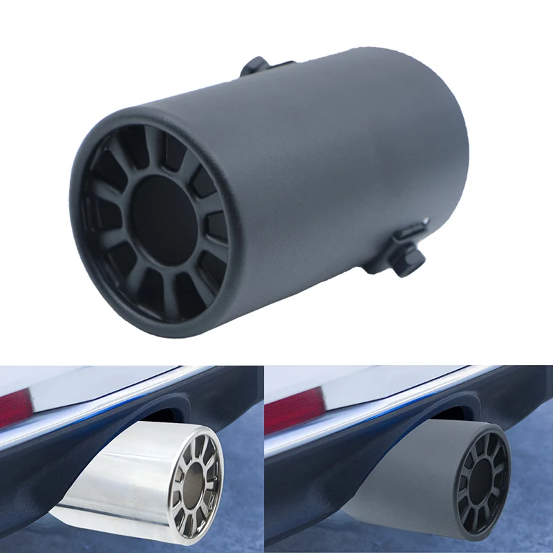 

Car Accessories Exhaust Pipe Muffler Stainless Steel Car Exhaust Muffler Tip Pipes With Net Car Rear Exhaust Muffler Tail Tips