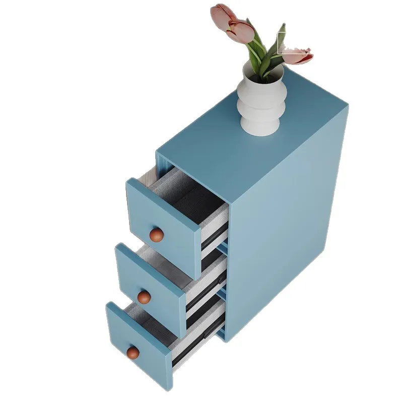 Small apartment exquisite small large capacity storage bedside cabinet