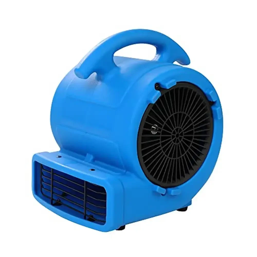 Compact 1/8HP Air Mover Blower 600CFM High-Speed Floor Dryer Fan Utility Solution Kitchen Bathroom Living Room Drying Ideal